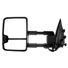FINDAUTO Tow Mirrors Fit for 2014-2018 for Chevy for GMC 1500 2015-2019 for Chevy for GMC 2500 HD 3500 HD Towing Mirrors Driver and Passenger Side Power Heated LED Turn Signal Running Chrome Housing