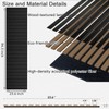 94.5 x 23.6 in Acoustic Wood Wall Panels,3D Flexible Soundproof