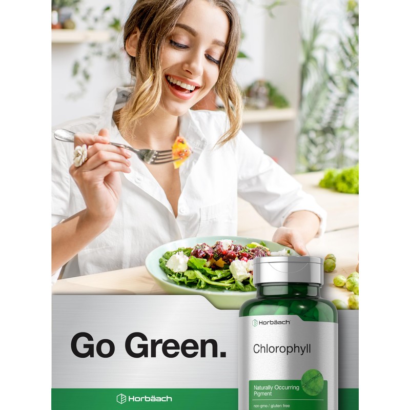 Horbäach Chlorophyll Capsules | 120 Count | with Copper