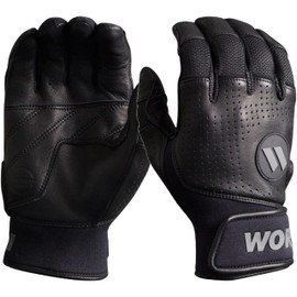 Worth | LEGIT PRO Slowpitch Softball Batting Gloves | White | Large