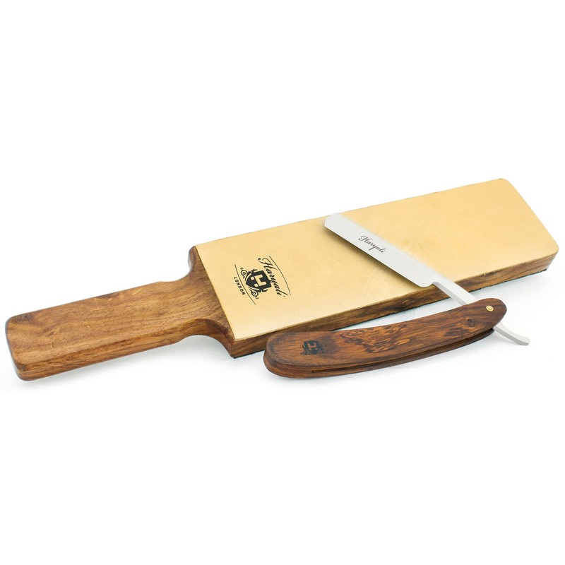 Pure Rose Wood Handle Extra Wide Leather Stick 2 Sided