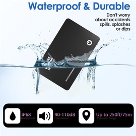 Wallet Tracker Card Slim 1.6 mm, Wallet Finder, Wallet Finder with Apple Where? App (iOS Only, Not for Android), Bluetooth Item Finder for Wallets, Phones, Passports