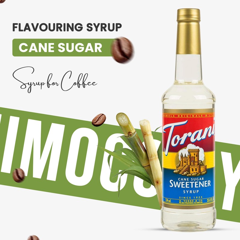 Cane Sugar Syrup for Coffee 25.4 Ounces Coffee Syrups and