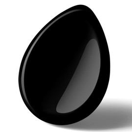 MAIBAOTA Black Obsidian Thumb Worry Stone Healing Crystals Gifts for Women Beginner Meditation Chakra Polished Pocket Reiki Balancing Energy Massage Gemstones