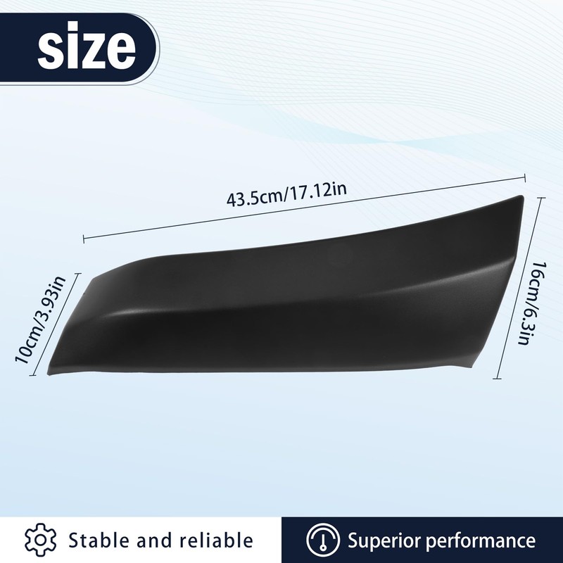 Front Passenger Side Wheel Fender Flare Molding Fit for Ram