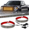 XRIDONSEN 2PCS 24 inch Truck Grill Strobe Lights Strip 288