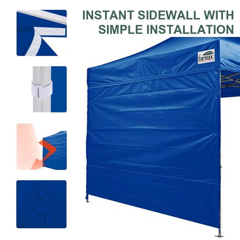 Eurmax USA 10FT Instant Canopy SunWall Pop Up Canopy Wall