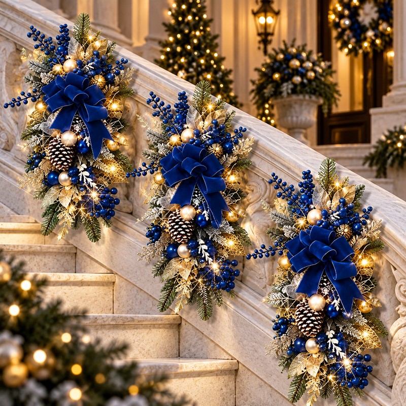 Christmas Wreath for Holiday Décor – Festive Greenery with Optional