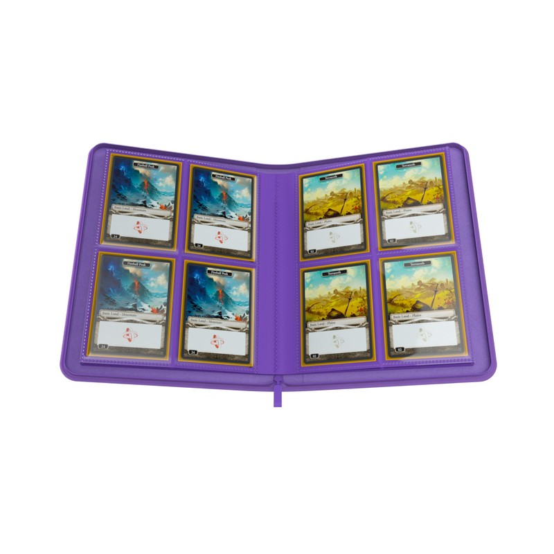 Gamegenic | Zip-Up Album 8-Pocket - Purple | Trading Card