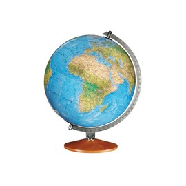 Replogle Illuminated World Globe with Stand, 12 Inch diamteter light up globe with 3-D Raised Relief Texture. Perfect for Children And Kid's Classroom and home Decor, Made In USA