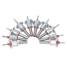 Countersink Drill Bit Set, 10PCS Countersink Set with Adjustable Drill Bit Depth Stop Tapered, Carbide Tipped Countersink Bit Snappy Tools Quick Change for Wood Plastic Soft Metal