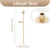 Sziqiqi Wall Candle Holder Gold: Candle Sconces Wall Decor Set