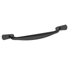 FURNIWARE Pack of 10 Cabinet Handles, 96 mm Bore Hole Spacing, Drawer Handle, Matt Black Furniture Handle, Drawer Handles for Doors, Dressers, Kitchens, Chests, Cabinets