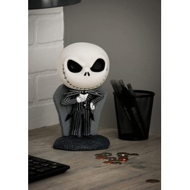 Nightmare Before Christmas Jack Skellington Cute PVC Figural Bank, Multi Color, Standard