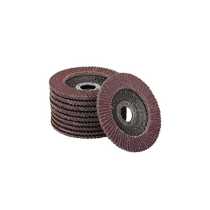 Pack of 10 flap washers, diameter 125 mm x 22.23