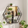 Saudism Floating Shelves with Lights, Led Shelves for Wall, Gaming