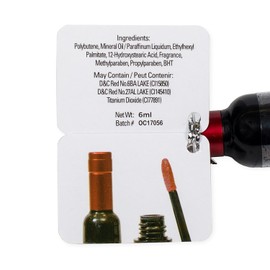 Cherry Scented Wine Bottle Design 6ml Pink Lip Tint Gloss 4 Pack