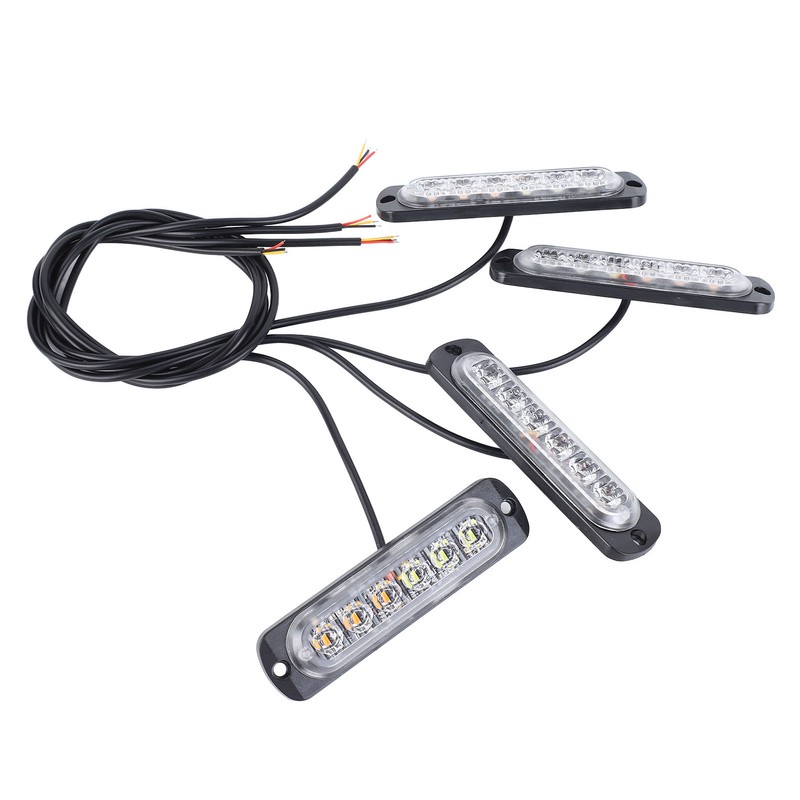 4pcs Side Marker Light Aluminum 12V to 24V 18 Lighting