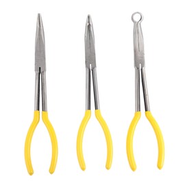 SHINEOFI Long Nose Pliers Multi Functional Bend Needle Pliers for Household Use Durable Construction Comfortable Grip Tool