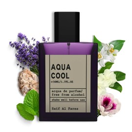 SAIF AL FARES Aqua Cool - Non-Alcoholic Parfum for Men | Fresh Aquatic Masculine Perfume | Arabian Perfumes from Dubai 1.69 Fl. Oz.