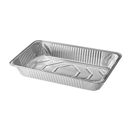 WEBSTORE SUPPLY Full Size Aluminum Foil Pans Large Disposable Roasting Trays 2 3/16" Depth For Catering, Baking, And Chafing Dishes (Pack Of 50)
