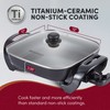 Elite Gourmet EG3033 12"x12"x2.35” Healthy Ceramic with Titanium Coated Scratch