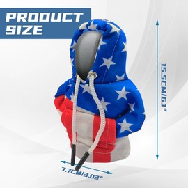 WINUERK Gear Shift Hoodie, Car Gear Shift Cover, Fashionable Sweater Hoodie Auto Gear Shift Knob Protector, Funny Shifter Hoodie, Universal Auto Interior Accessories and Decoration Fits Most Cars