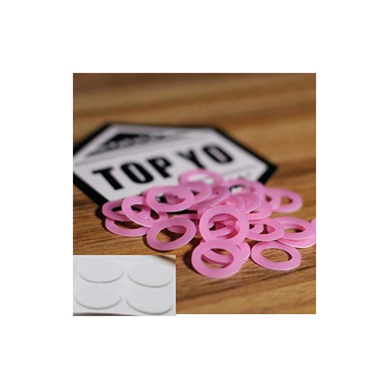 TOP YO Replacement Silicone Yo-Yo Pads (1 Pair-2 Pads) (19mm-White)