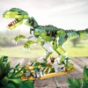 Velociraptor Dinosaur Building Toy Set, Jurassic Velociraptor Mongoliensis with Movable