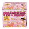 Out of the blue Sparschwein aus Keramik, mit Hammer, Mehrfarbig,