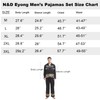 neilgo Mens Pajamas Set Luxurious Satin Matching Pajamas for Couples