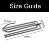 PLASTIFIC Pack of 20 Metal Curtain Hooks Pinch Pleat Header
