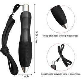 14pcs Big Fat Pens Aids Writing For Tremor, Arthritis, Parkinson, Handicap, Carpal Tunnel Large Wide Grip Pens Blue (Black Blue)