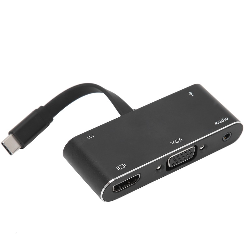 Type C to HDMI VGA Converter Audio Cable Aluminium Alloy