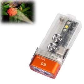 RovyVon E5R Keychain Flashlight, Glow in the Dark, Dual Power 700 Lumens, with Lockout Mode, Waterproof for Daily Use, Camping, Hiking, Emergency (4000K)