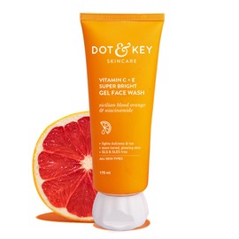 DOT & KEY Vitamin C + E Super Bright Gel Face Wash For Glowing And Brightening Skin | All Skin Types| With Triple Vitamin C| Face Wash For Women & Men|175 Ml