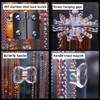 Acrylic Necklace Holder with 24 Hooks Clear Necklace Organizer Dustproof