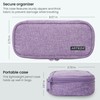 ARTEZA Pencil Case, Purple Pencil Pouch with Zipper Closure, School