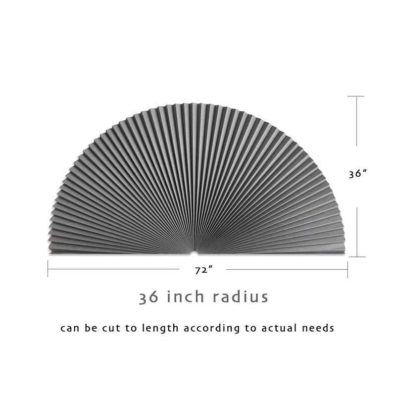 Arch Window Shade Blinds Cellular Shades Honeycomb Fabric Half Circle
