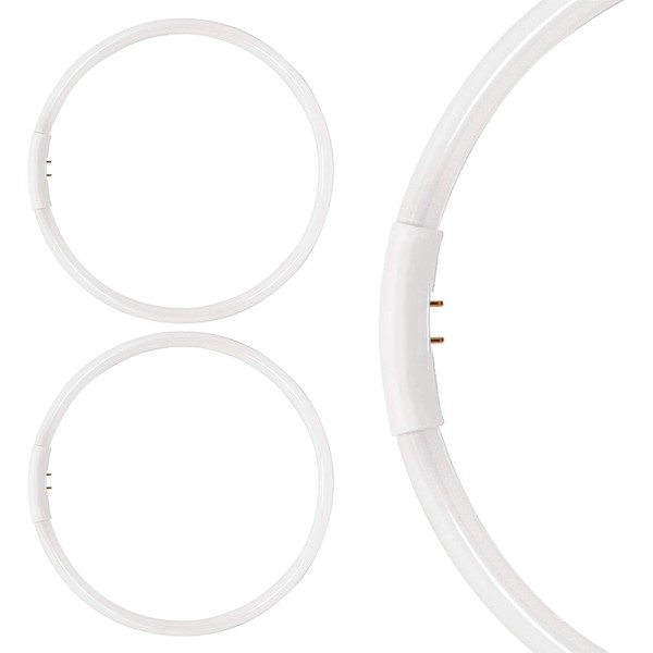 Diodesy- Pack of 2 FC40T5/SP841 T5 Circline Fluorescent Light Bulb,