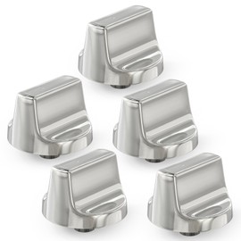 5PCS W11366438 Gas Stove Knob Replacement Compatible with Whirlpool Stove Oven WCG77US0HS00 WCG55US0HS00 WCG55US6HS00, Replaces W11084623