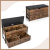 Giantex Storage Chest Bench - Storage Trunk with 2 Rolling