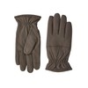 camel active Men's Leather Gloves with Screen Tab Function, brown