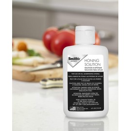 Smith's HON1 Honing Solution - 4oz Bottle - Lubricate Sharpening Stones - Built-In Stone Cleaning Agents & Rust Inhibitors - Oil for Tool & Knife Sharpening Stone - Prevents Clogged Pores