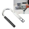 Trailer Coupler Lift Handle Galvanized Steel Rubber Tongue Handle for