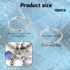100PCS Keyring Rings 2.5MM Split Rings for Keyrings,Plain Keyrings for