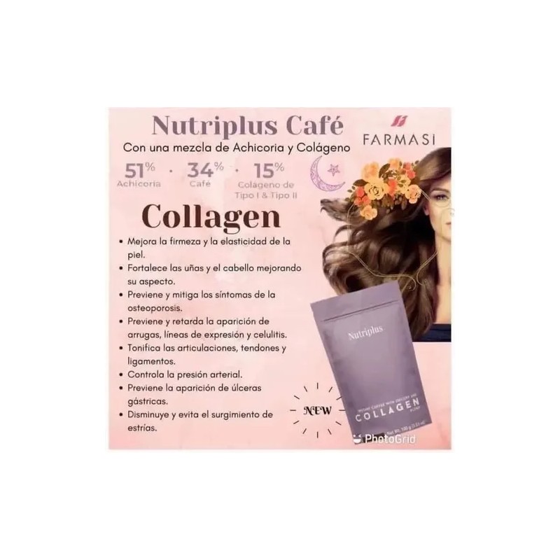 Café Istantáneo Mezcla De Achicoria Con Colágeno Farmasi