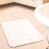 Burwells Memory Foam Luxury Pebble Bath Mat Polyester Non Slip