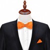 Medsuo Adjustable Bowtie, Men BowtiePre-Tied Bow Tie for Parties (Orange)