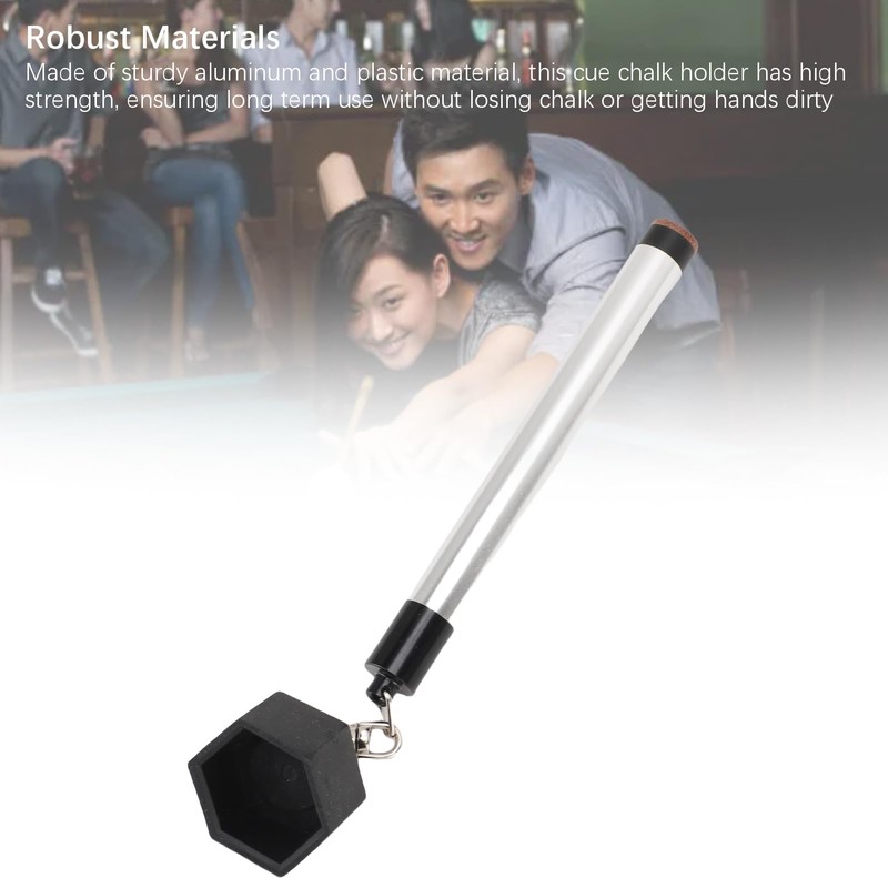Generic Pool Cue Chalk Holder, 2 in 1 Pool Chalk